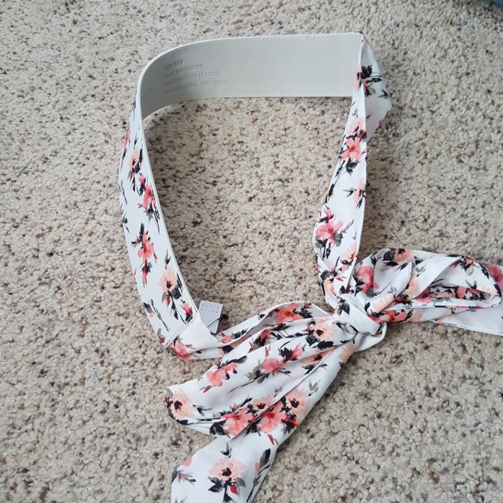 Floral Tie Belt